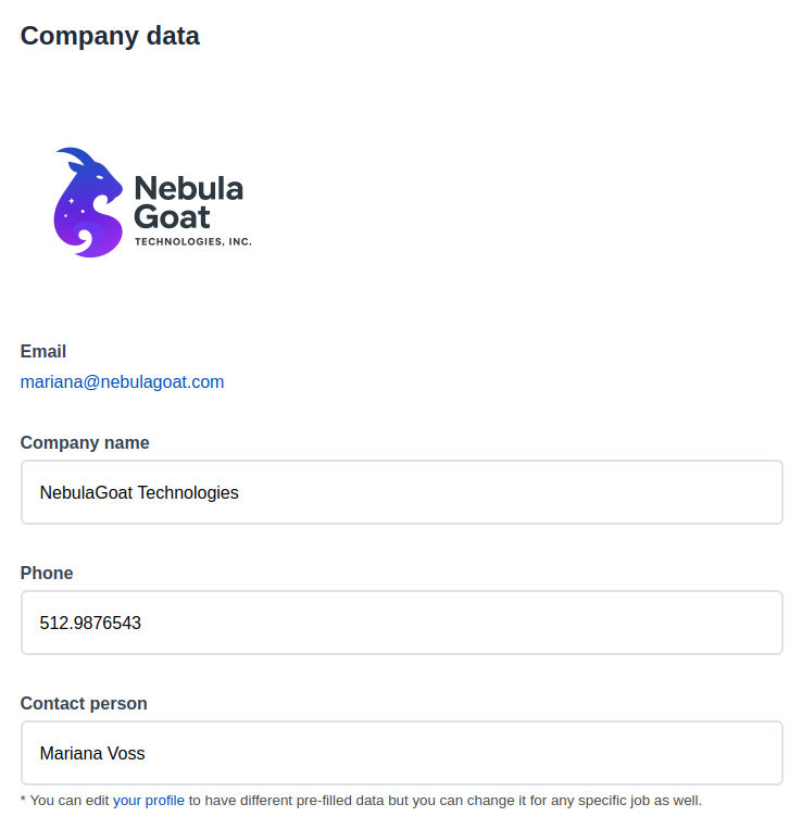 Job Posting - Company Data